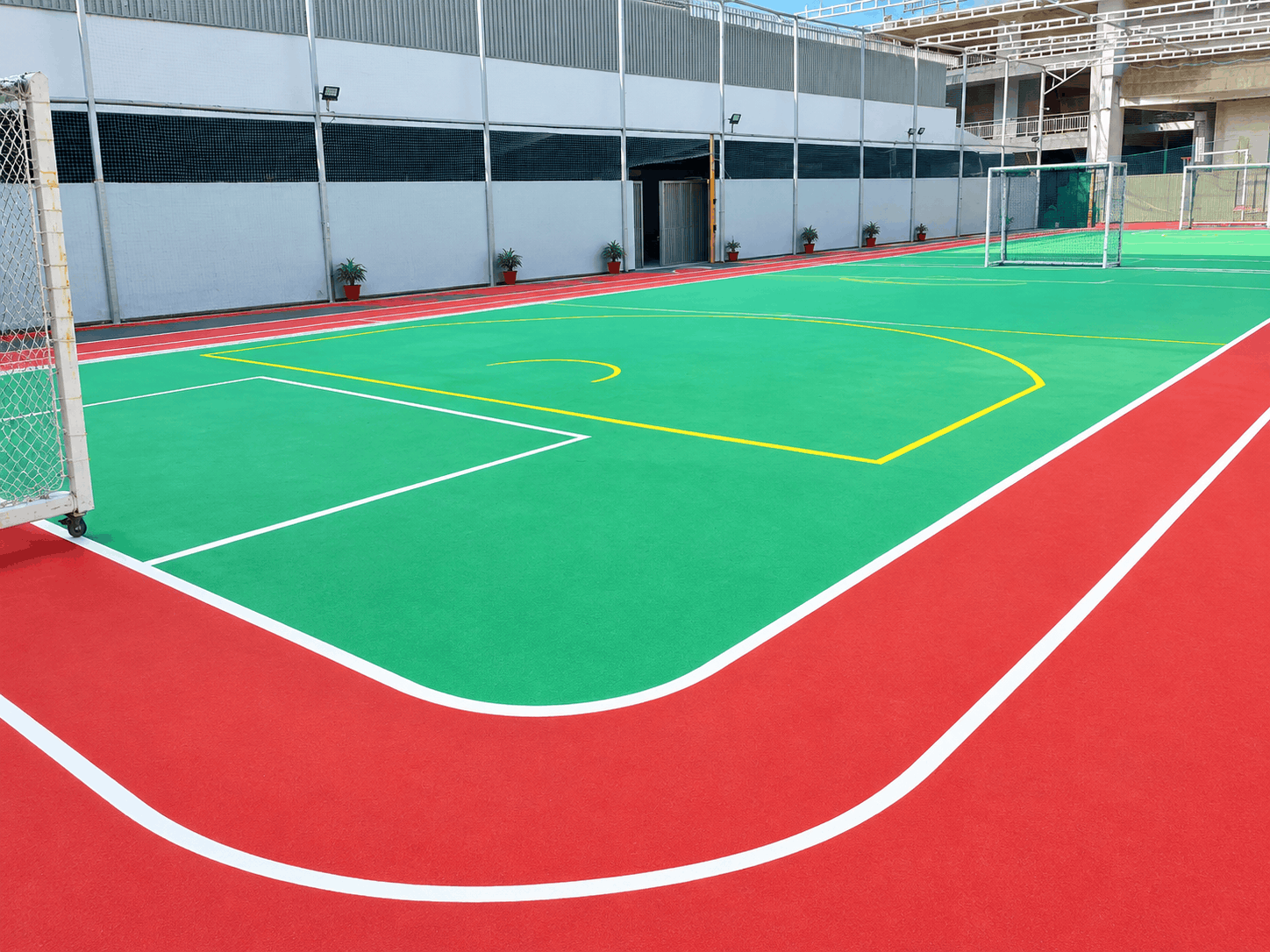 Synthetic Acrylic Sports Flooring Installation Mumbai